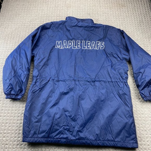 Vintage Toronto Maple LEAFS Jacket Windbreaker Men Large L Spell Out New w/ Tags - Picture 12 of 16